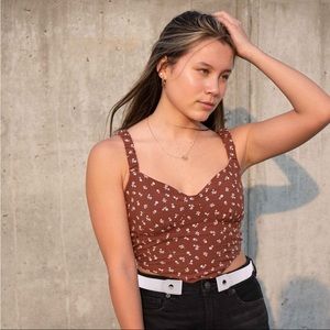 Kendall & Kylie Brown Bustier Top